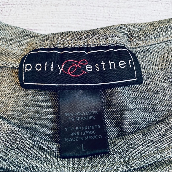 Grey/silver short sleeve top - Picture 3 of 6